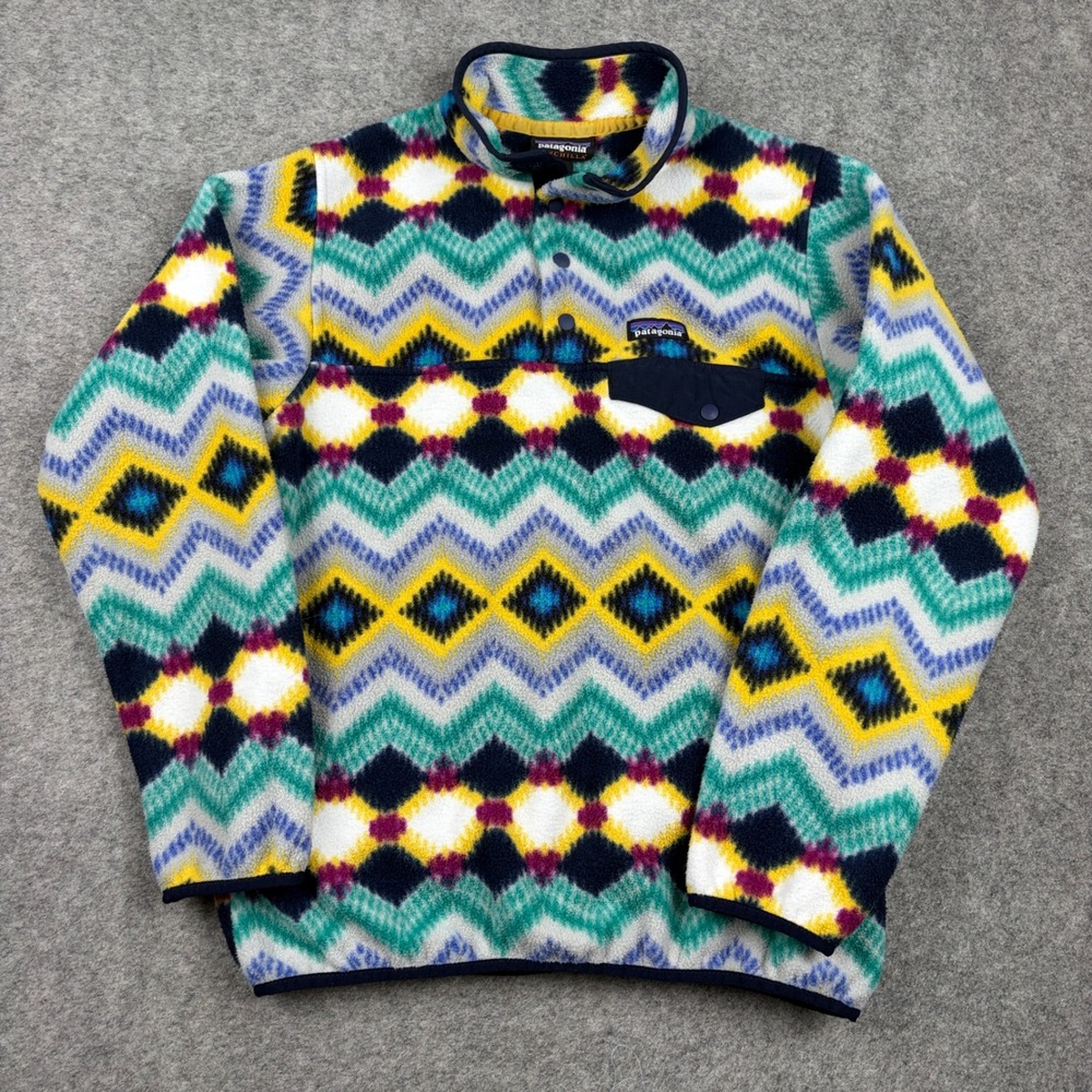 Patagonia Multicolor Patterned Fleece Pullover Jacket